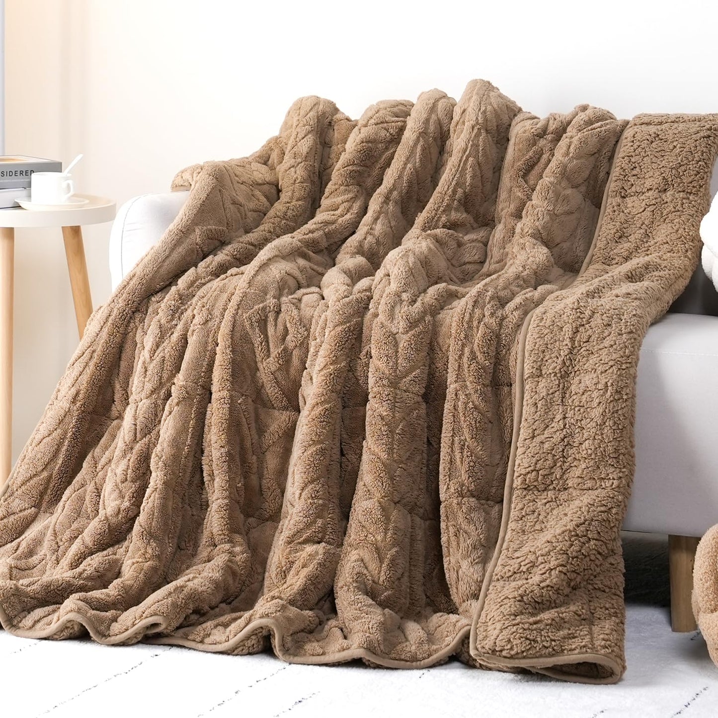 Cottonblue Fleece Sherpa Weighted Blanket