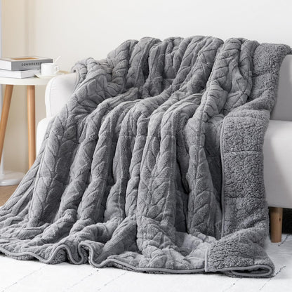 Cottonblue Fleece Sherpa Weighted Blanket