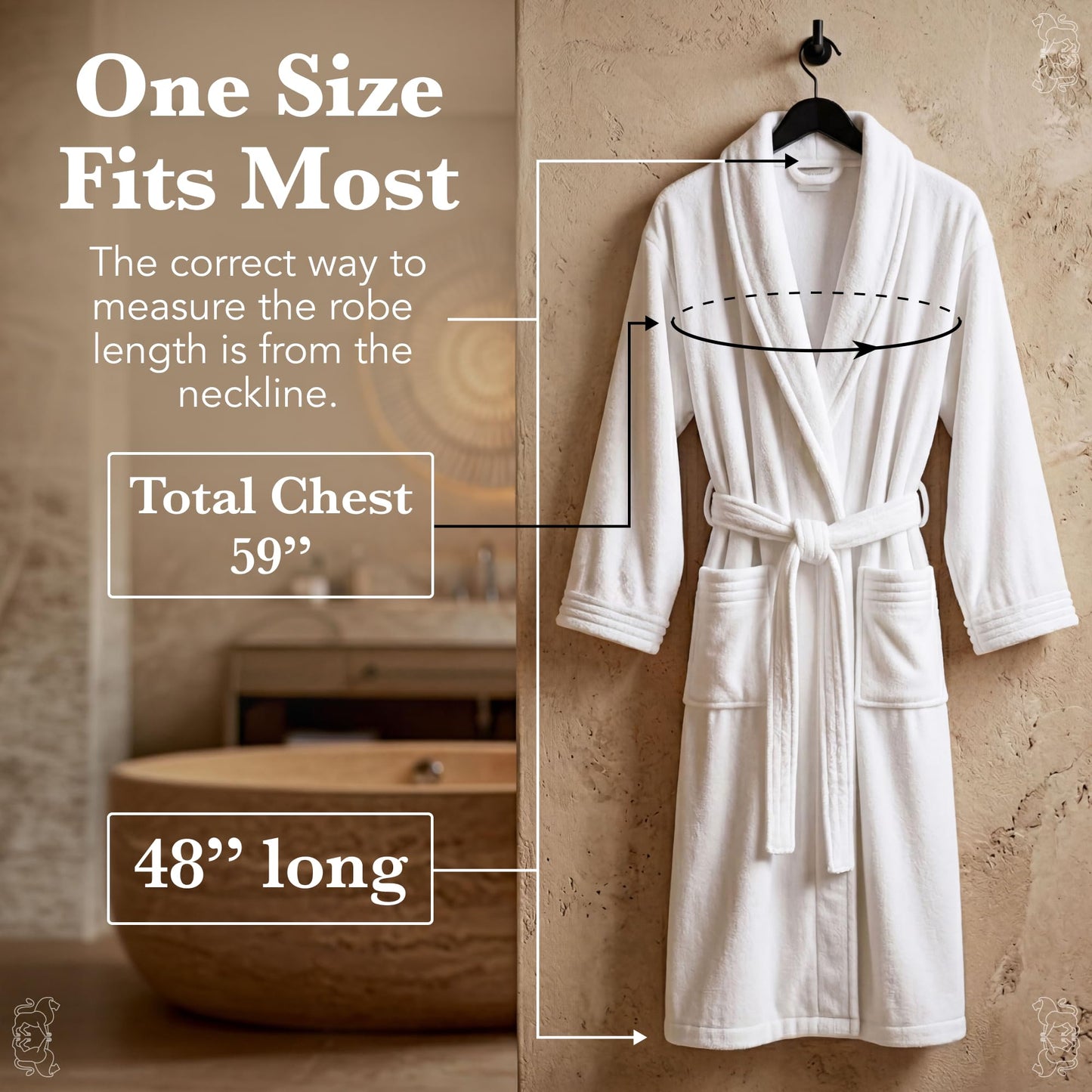 MONARCH Terry Velour Bathrobe