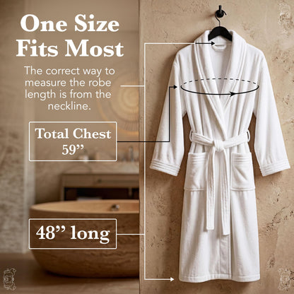 MONARCH Terry Velour Bathrobe