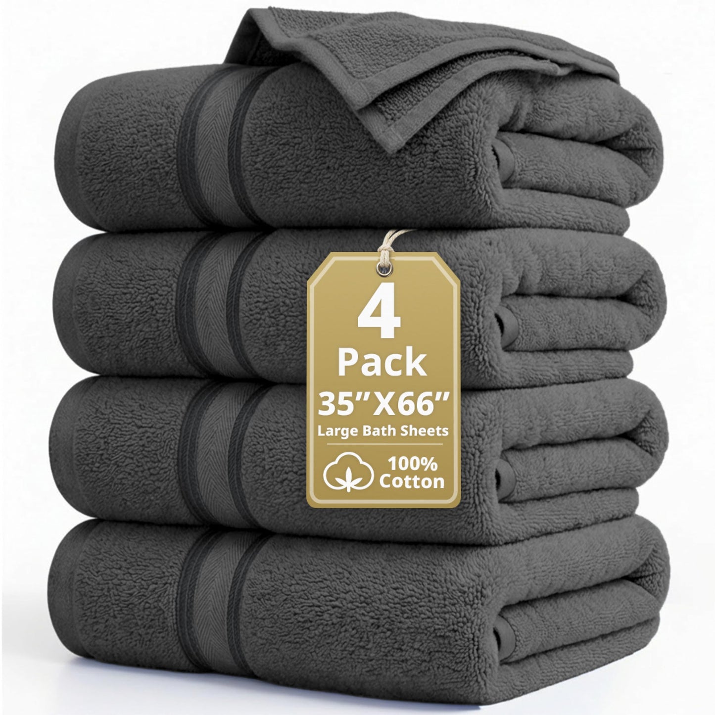 Zero Twist Cotton Bath Towel Set Quick Dry Ultra Absorbent Soft Towels