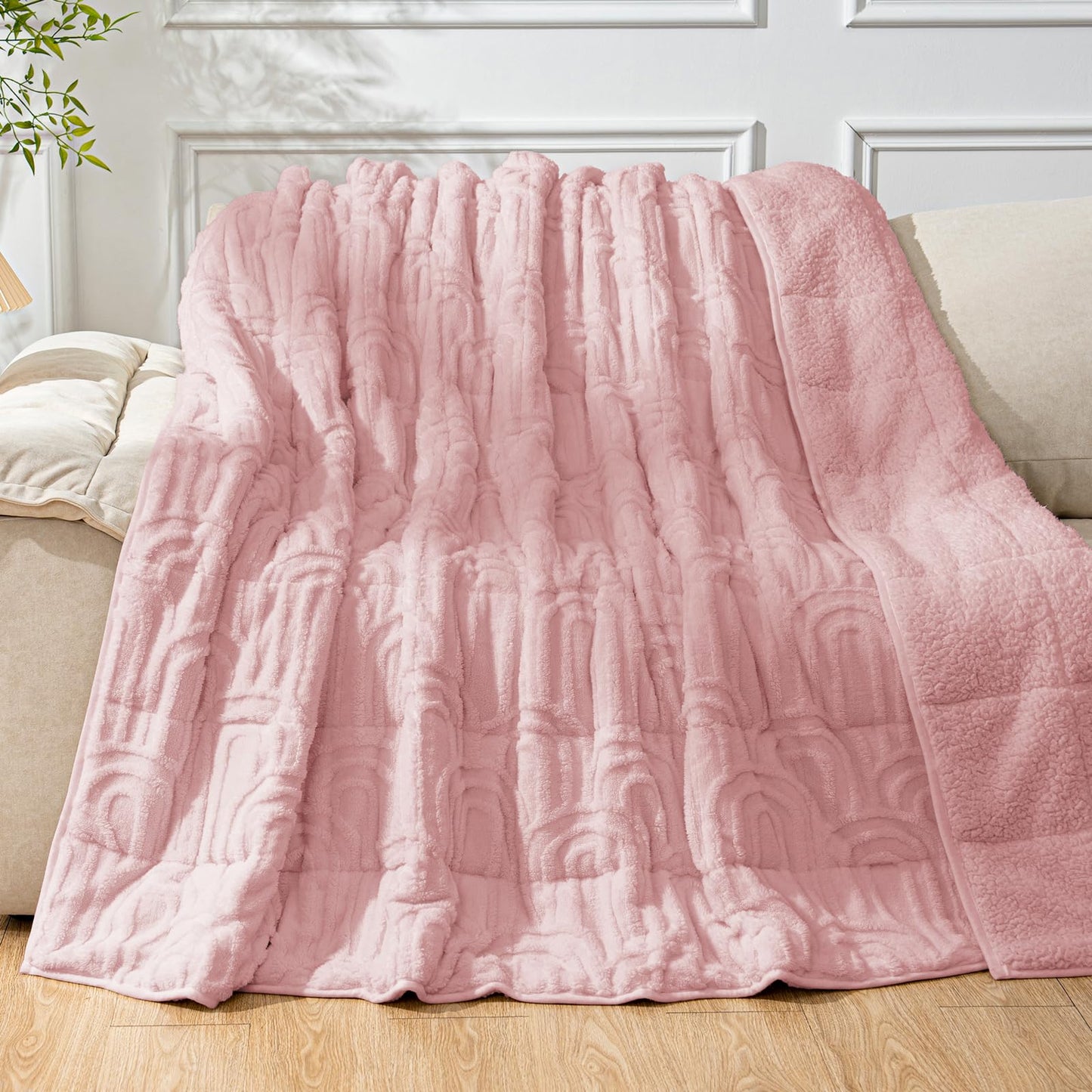 Cottonblue Fleece Sherpa Weighted Blanket