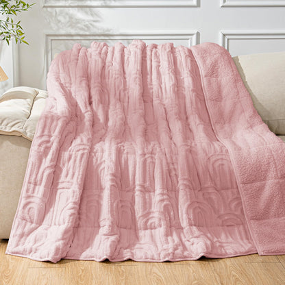 Cottonblue Fleece Sherpa Weighted Blanket