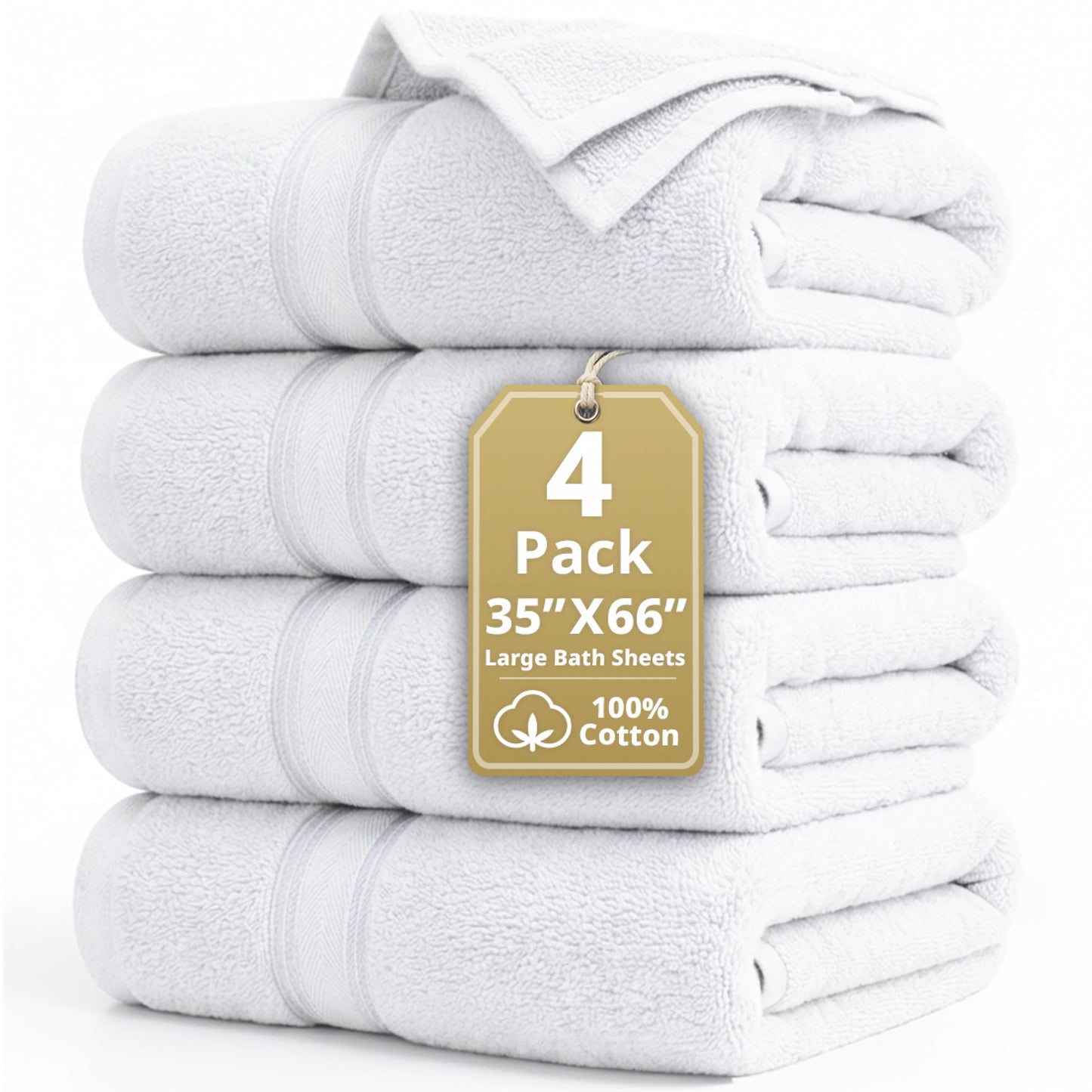 Zero Twist Cotton Bath Towel Set Quick Dry Ultra Absorbent Soft Towels