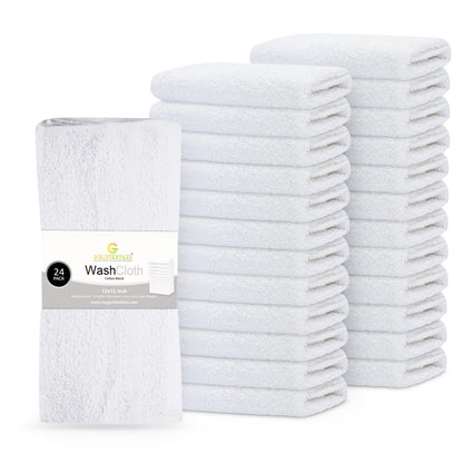 Cotton Washcloth Set 12x12 Kitchen Cleaning Cloths Commercial Grade Towels