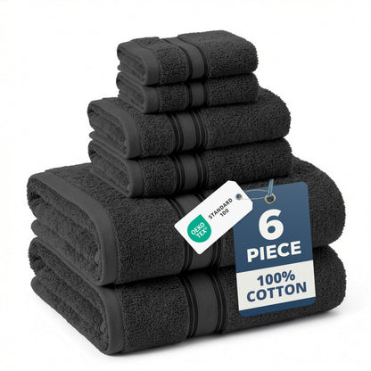 Zero Twist Cotton Bath Towel Set Quick Dry Ultra Absorbent Soft Towels