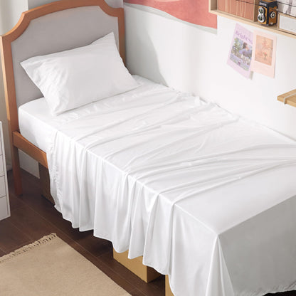 Bamboo Cooling Sheet Set Deep Pocket Silky Breathable Hotel Luxury Bedding