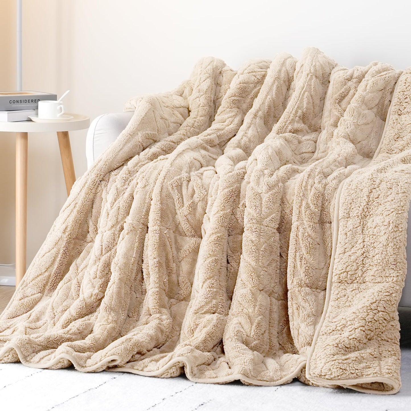 Cottonblue Fleece Sherpa Weighted Blanket
