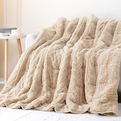 Cottonblue Fleece Sherpa Weighted Blanket