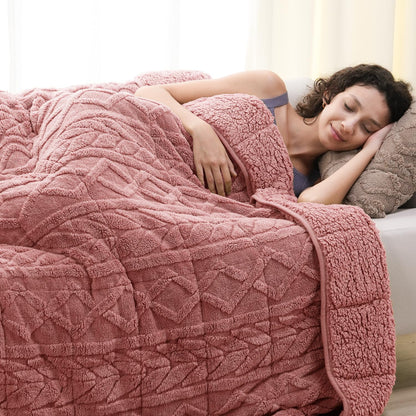 Cottonblue Fleece Sherpa Weighted Blanket