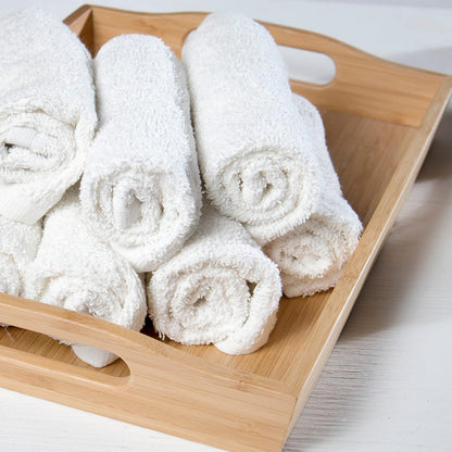 Cotton Washcloth Set 12x12 Kitchen Cleaning Cloths Commercial Grade Towels