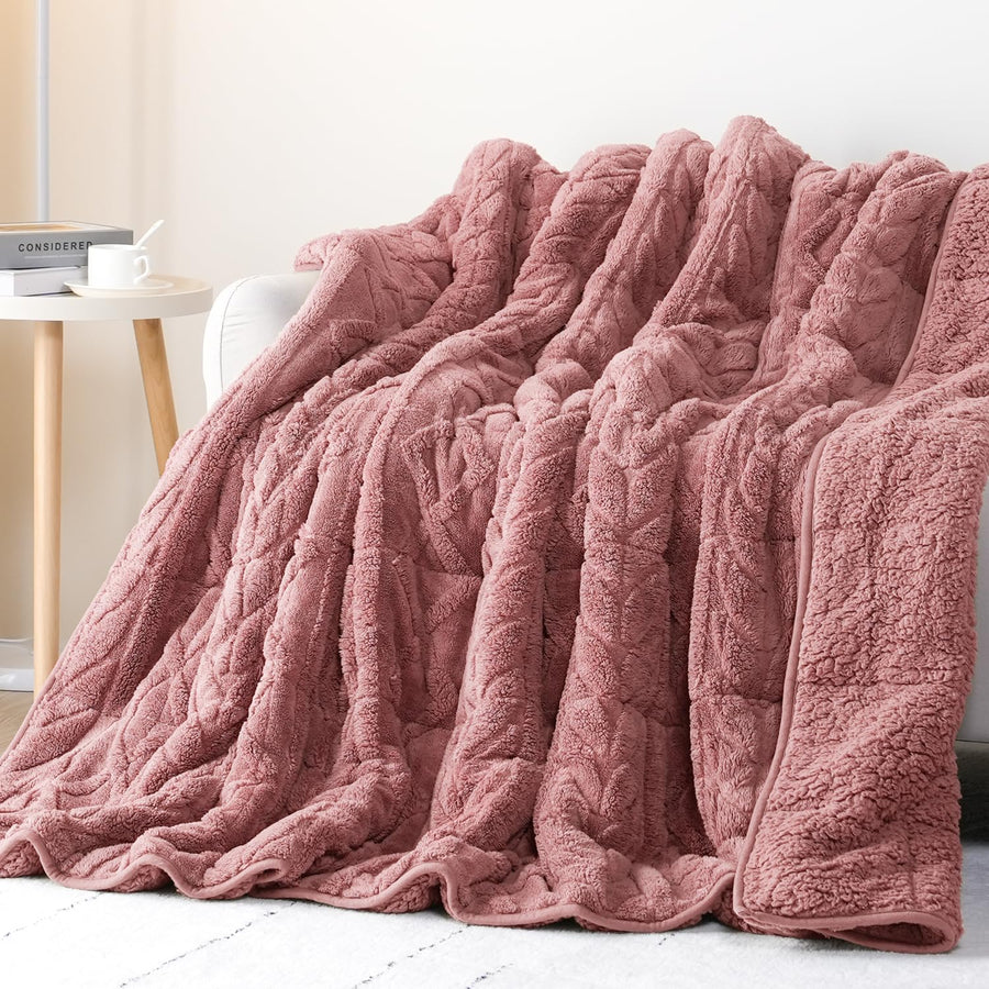 Cottonblue Fleece Sherpa Weighted Blanket
