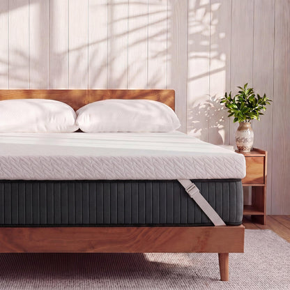 VALUXE Gel Memory Foam Mattress Topper with Washable Cover