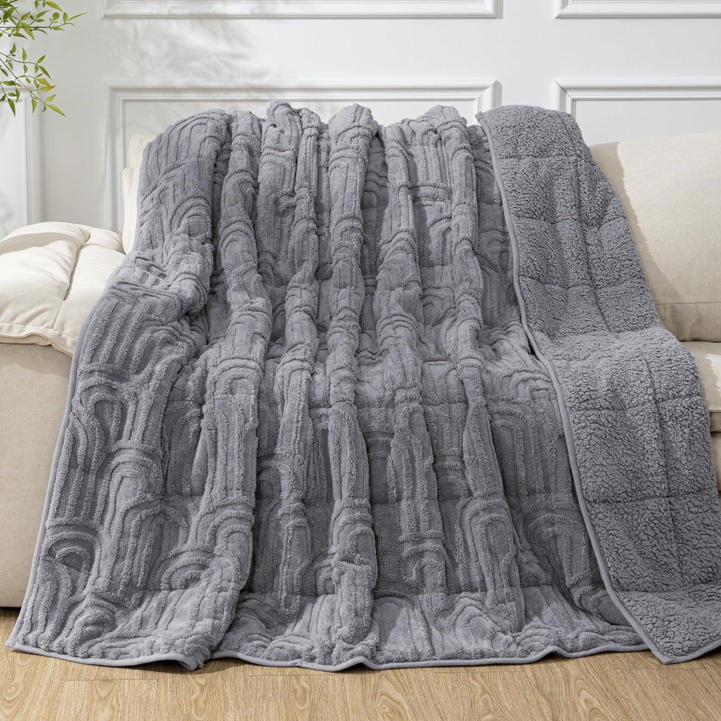 Cottonblue Fleece Sherpa Weighted Blanket