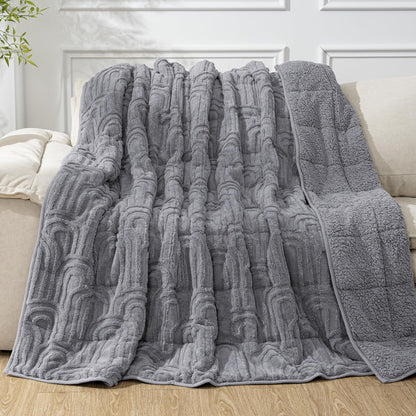 Cottonblue Fleece Sherpa Weighted Blanket