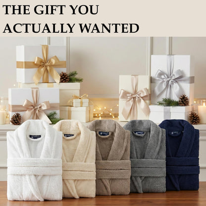 Turkish Cotton Terry Bathrobe Women Soft Absorbent Spa Hotel Robe