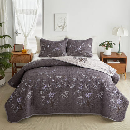 Flysheep Floral Quilt Set-QST1
