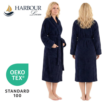 Turkish Cotton Terry Bathrobe Women Soft Absorbent Spa Hotel Robe