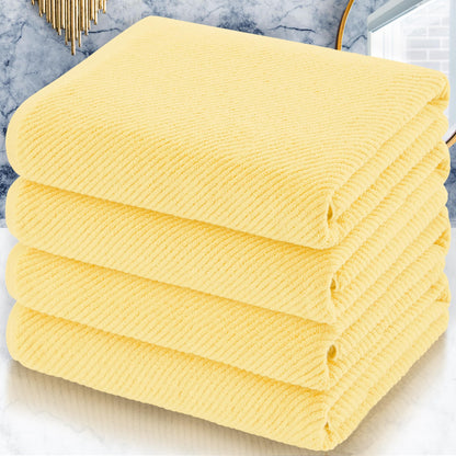 Cotton Bath Towel Set 6 Piece Soft Quick Dry Bathroom Towels Large Gift Set