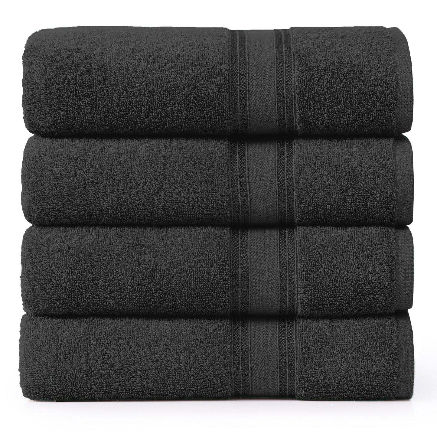 Zero Twist Cotton Bath Towel Set Quick Dry Ultra Absorbent Soft Towels