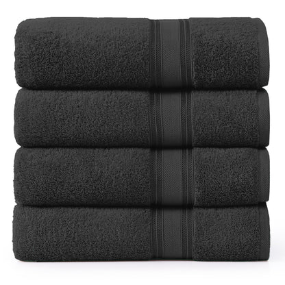 Zero Twist Cotton Bath Towel Set Quick Dry Ultra Absorbent Soft Towels