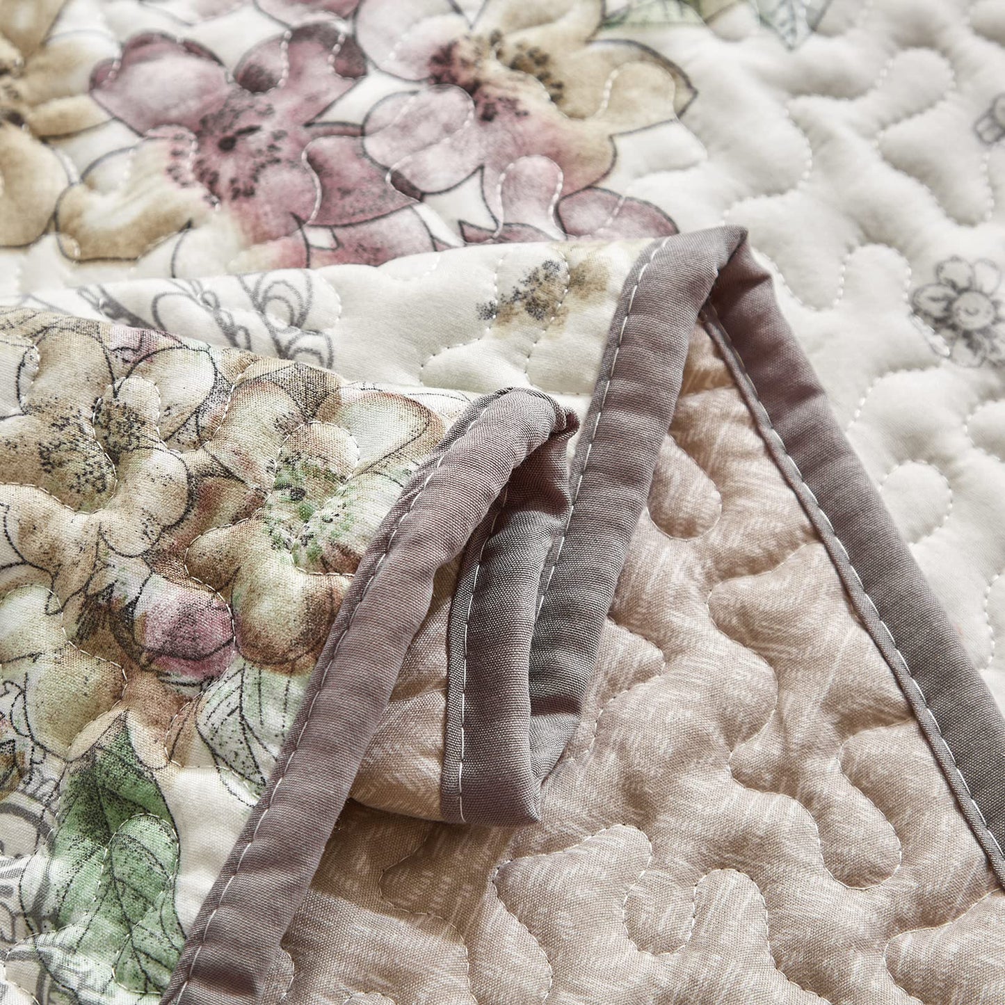 Flysheep Floral Quilt Set-QST1