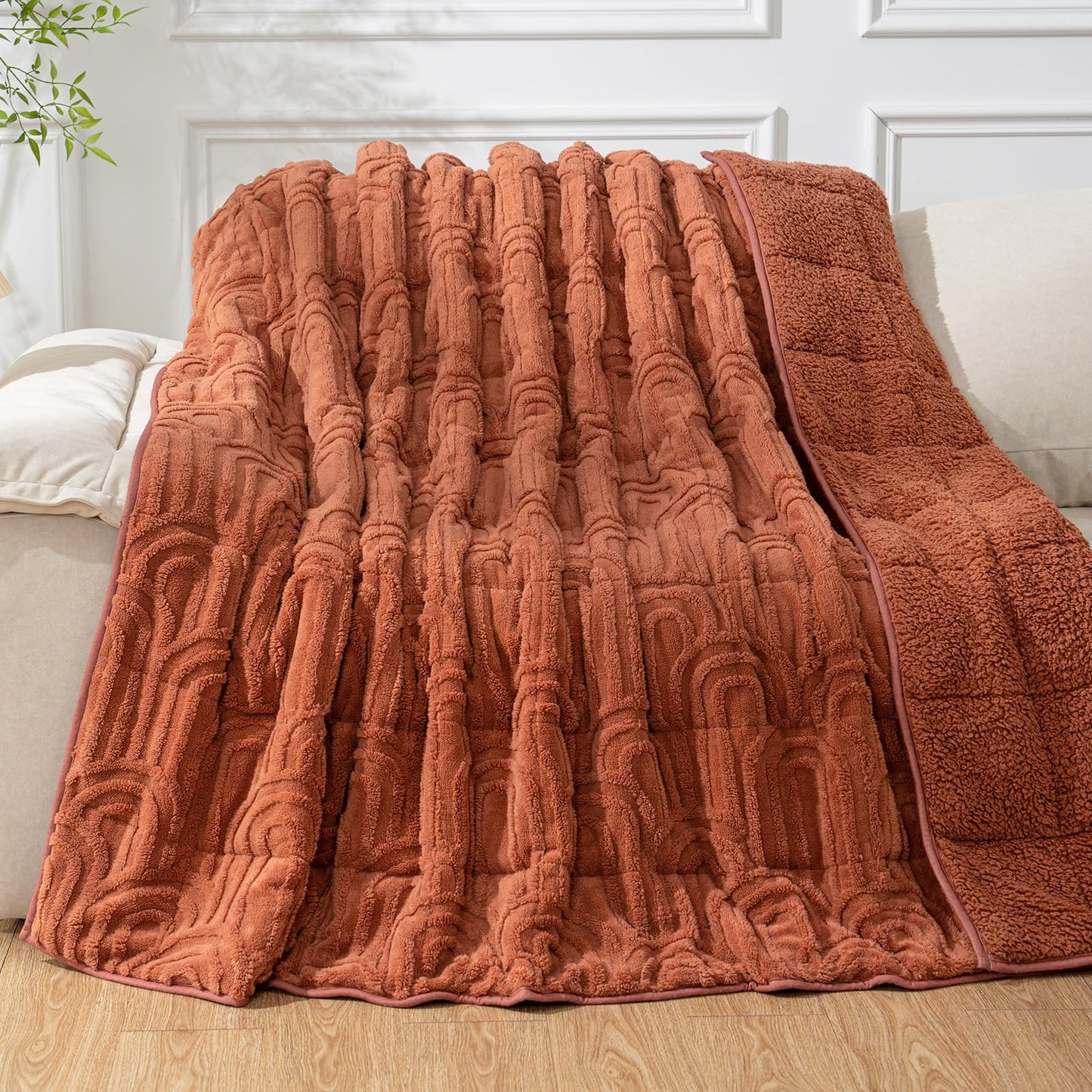 Cottonblue Fleece Sherpa Weighted Blanket