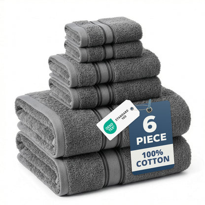 Zero Twist Cotton Bath Towel Set Quick Dry Ultra Absorbent Soft Towels