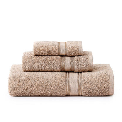 Zero Twist Cotton Bath Towel Set Quick Dry Ultra Absorbent Soft Towels