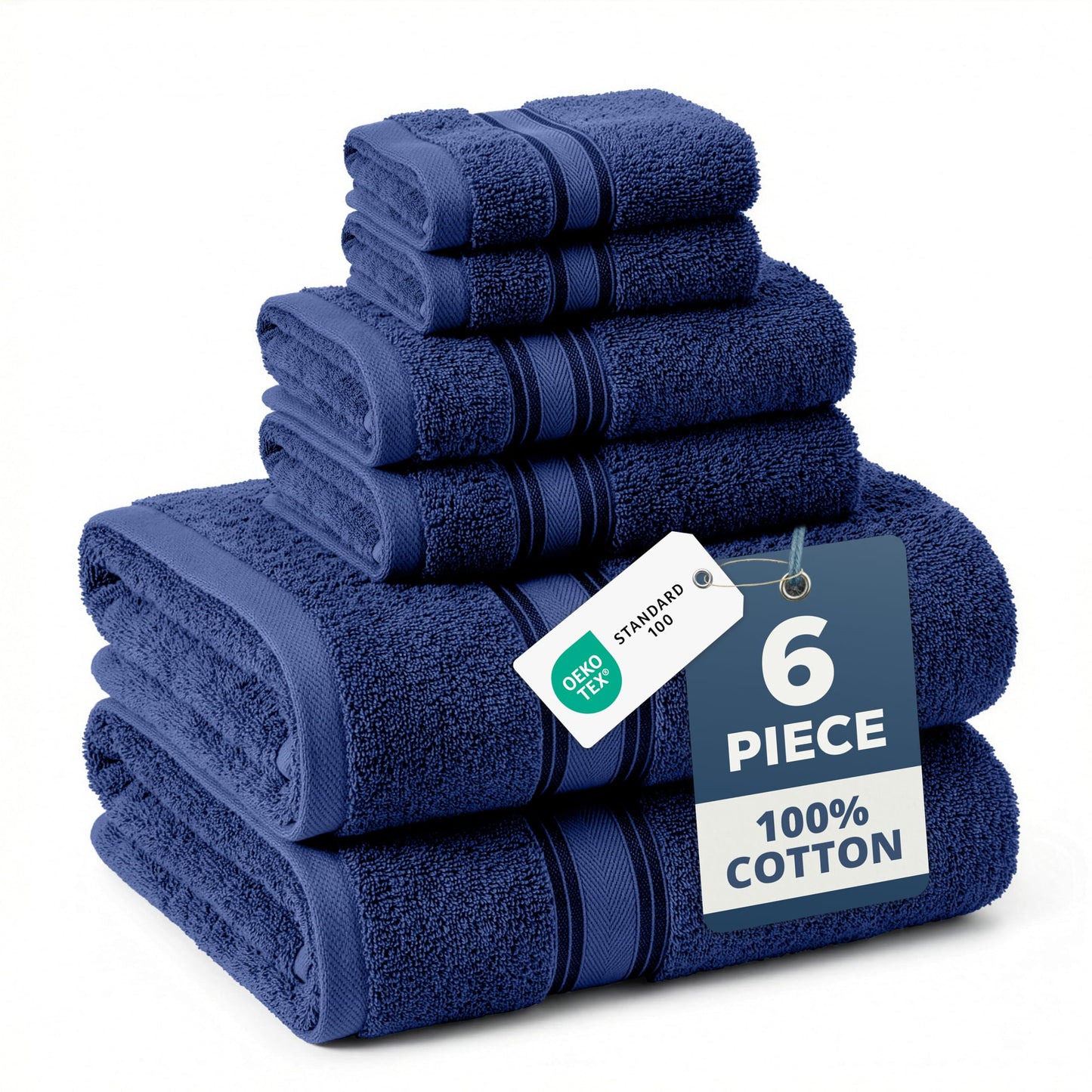 Zero Twist Cotton Bath Towel Set Quick Dry Ultra Absorbent Soft Towels