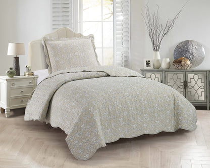 Patchwork Quilt Set Reversible Lightweight All Season Coverlet Bedding