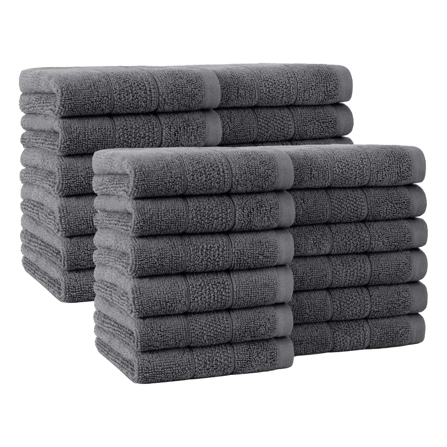 Ring Spun Cotton Washcloth Set Soft Absorbent Multipurpose Fingertip Towels
