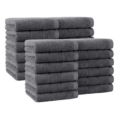 Ring Spun Cotton Washcloth Set Soft Absorbent Multipurpose Fingertip Towels