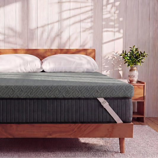 VALUXE Gel Memory Foam Mattress Topper with Washable Cover