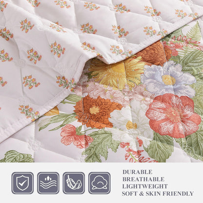 WRENSONGE Floral Quilt Set
