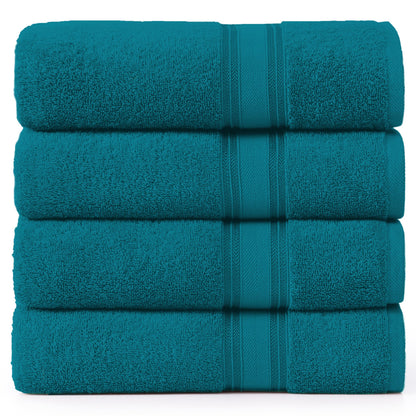 Zero Twist Cotton Bath Towel Set Quick Dry Ultra Absorbent Soft Towels