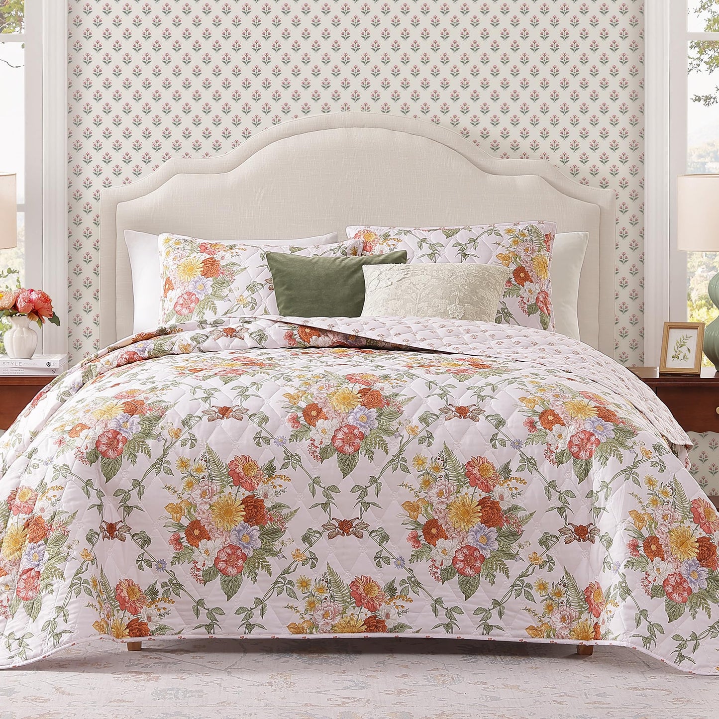 WRENSONGE Floral Quilt Set