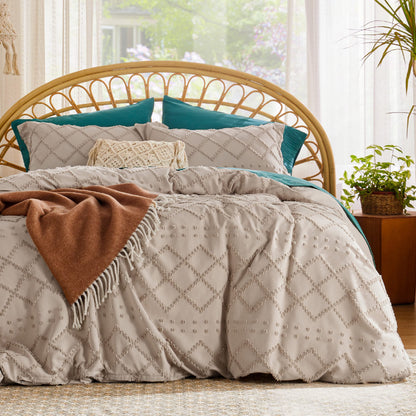 Boho Duvet Cover Soft Breathable All Season Bedding Machine Washable
