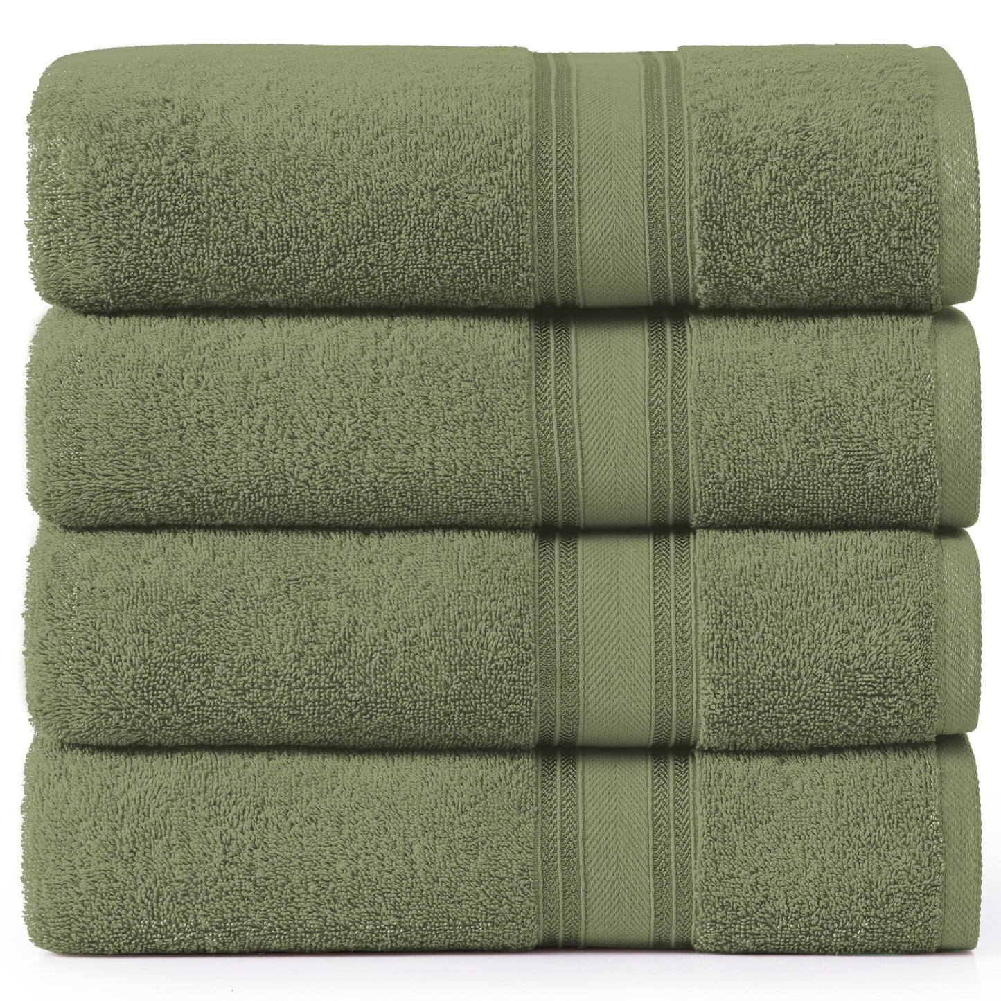 Zero Twist Cotton Bath Towel Set Quick Dry Ultra Absorbent Soft Towels