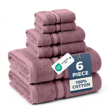 Zero Twist Cotton Bath Towel Set Quick Dry Ultra Absorbent Soft Towels