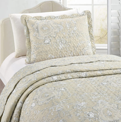 Patchwork Quilt Set Reversible Lightweight All Season Coverlet Bedding