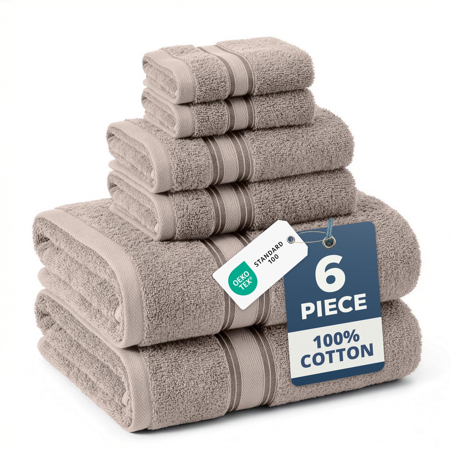 Zero Twist Cotton Bath Towel Set Quick Dry Ultra Absorbent Soft Towels
