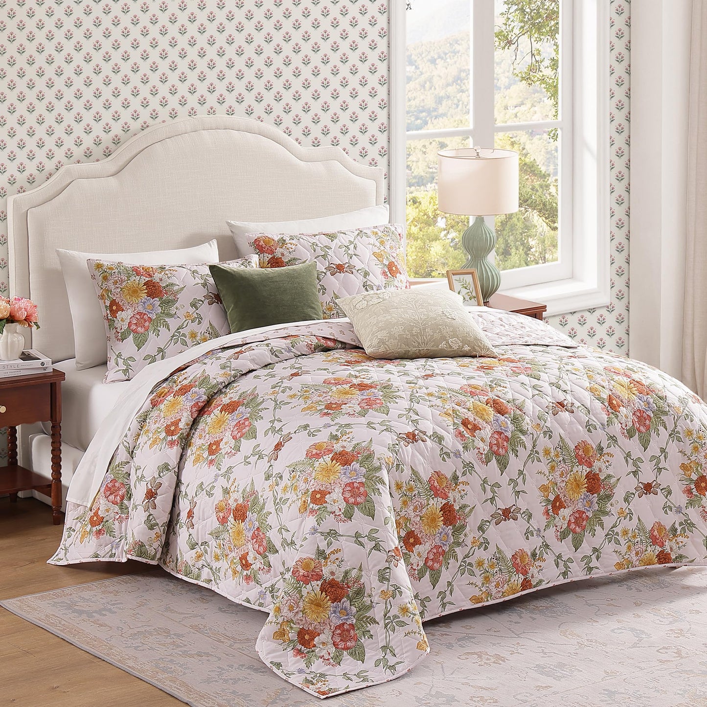 WRENSONGE Floral Quilt Set