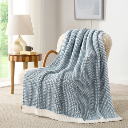 Waffle Throw Blanket Ultra Soft Lightweight Couch Bed Sofa Blanket