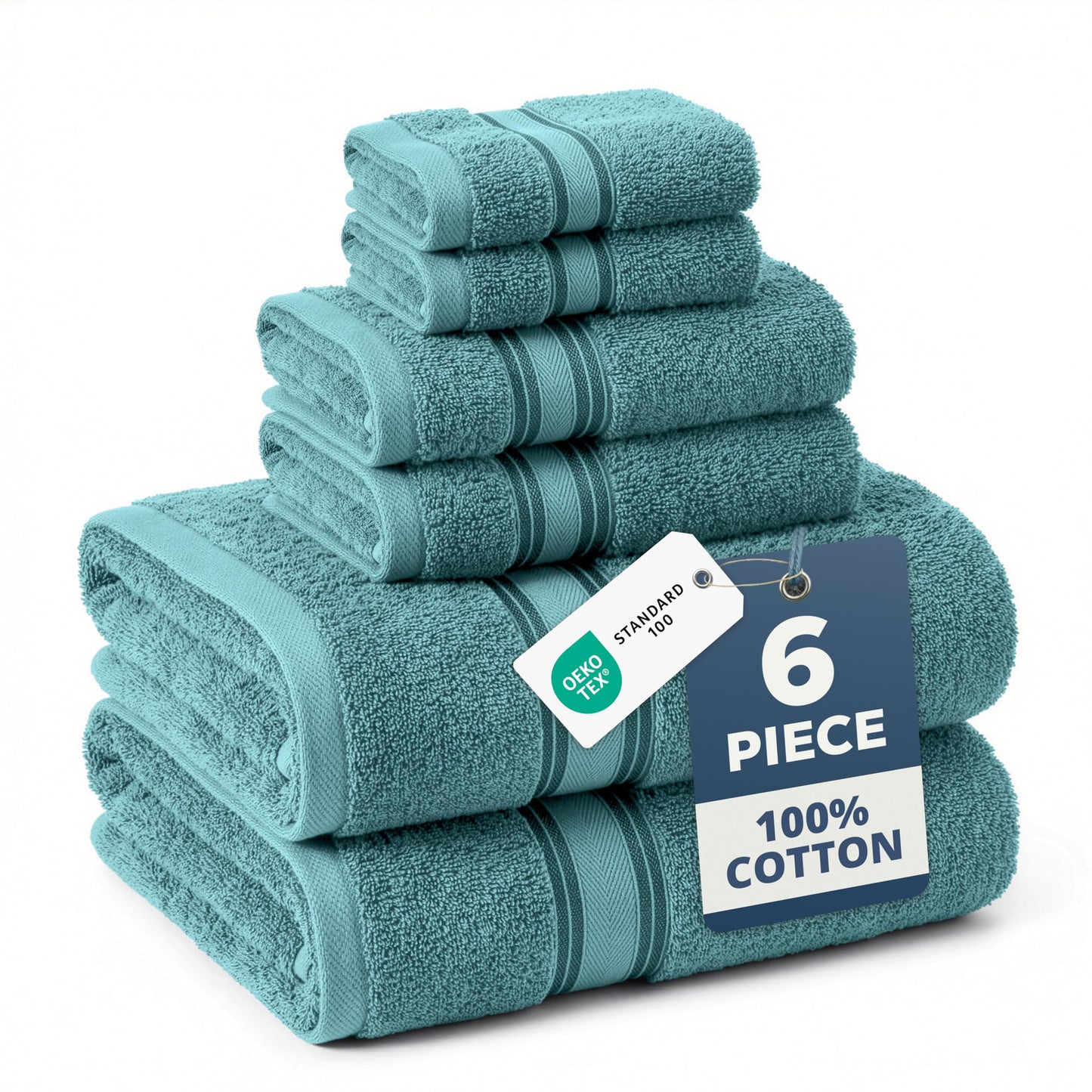 Zero Twist Cotton Bath Towel Set Quick Dry Ultra Absorbent Soft Towels