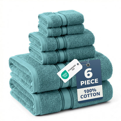 Zero Twist Cotton Bath Towel Set Quick Dry Ultra Absorbent Soft Towels