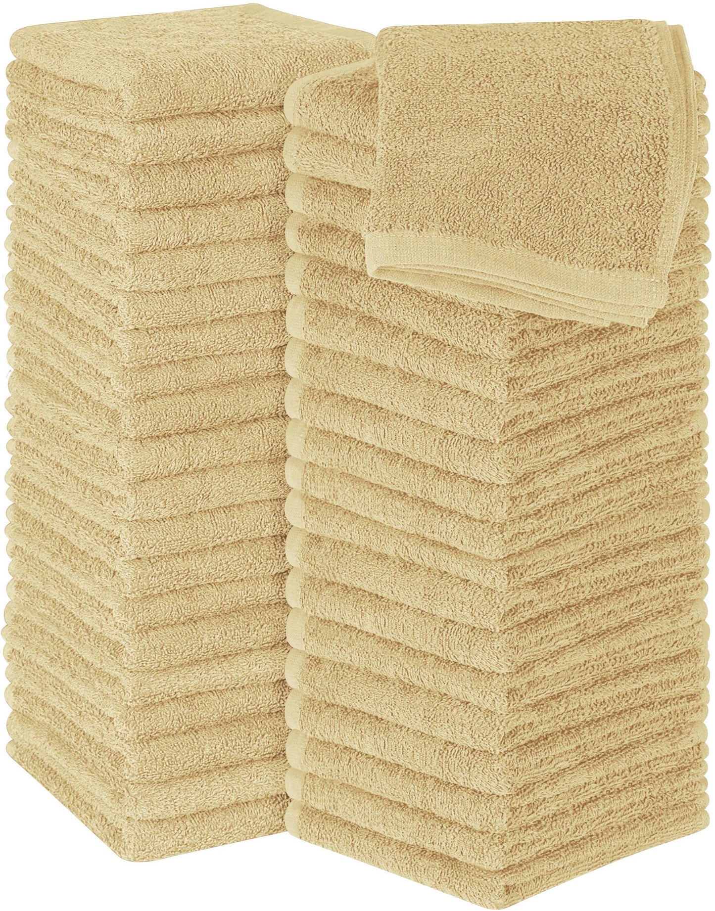 Cotton Washcloth Set Ring Spun Soft Absorbent Face Cloths Premium Towels