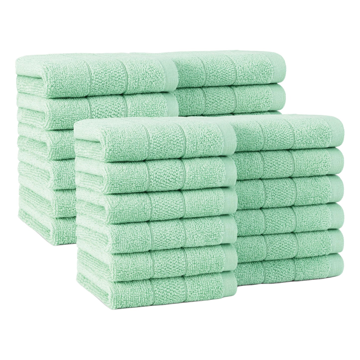 Ring Spun Cotton Washcloth Set Soft Absorbent Multipurpose Fingertip Towels