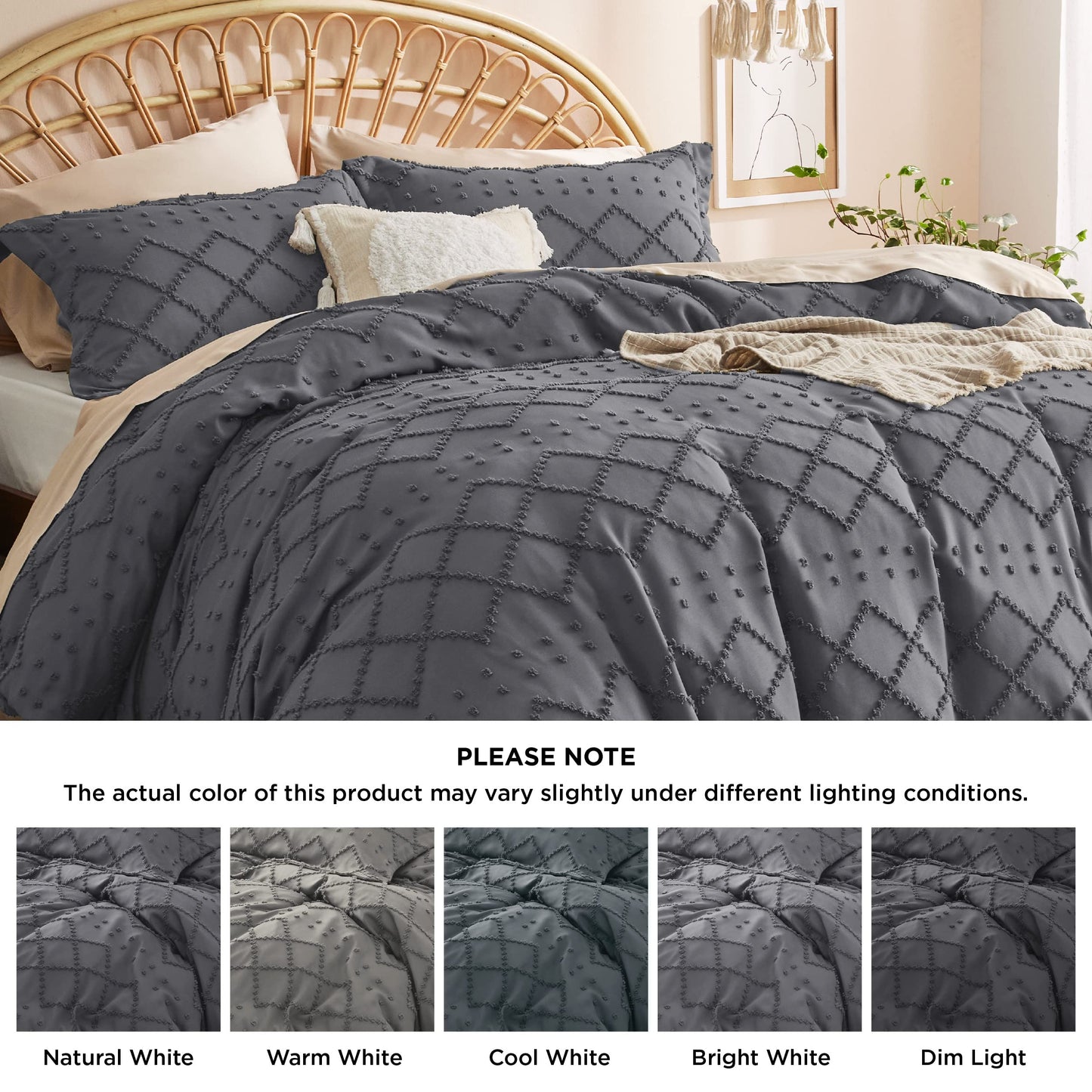 Boho Duvet Cover Soft Breathable All Season Bedding Machine Washable