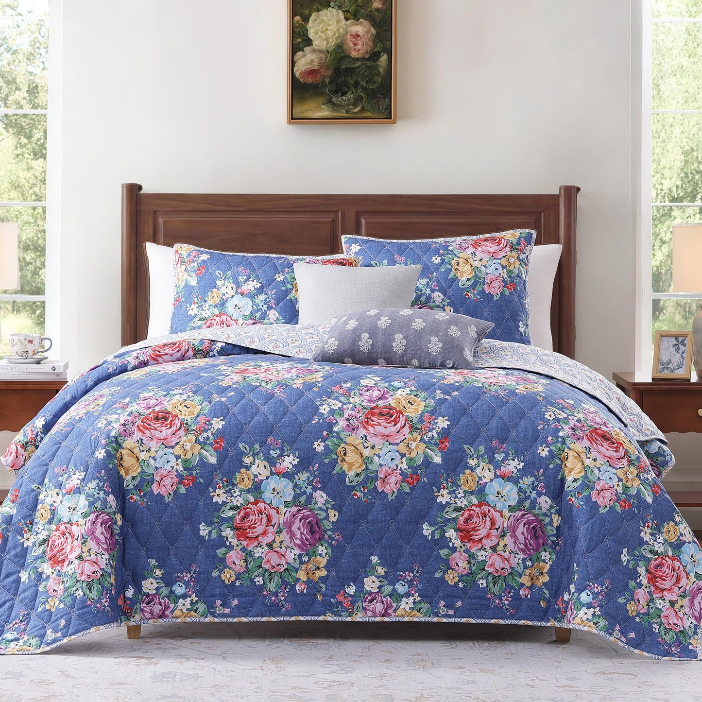 WRENSONGE Floral Quilt Set